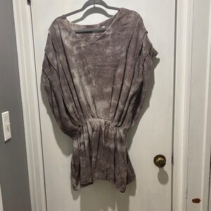 Black Crane acid wash tunic top
